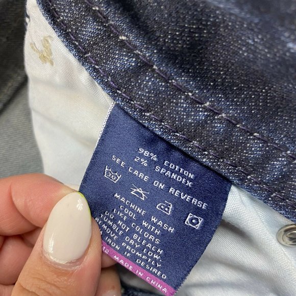 Vigoss The Chelsea Destructed Skinny Jeans Size 27 x 28 Dark - Picture 4 of 6